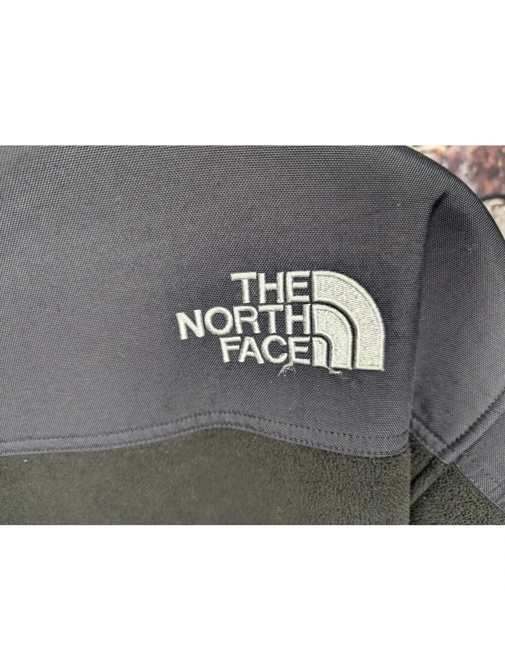 The North Face Salinas Thick Heavyweight Fleece Jacket Black Mens Large Denali